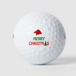 Vrolijke kerstboom geschenken decoratie golfballen