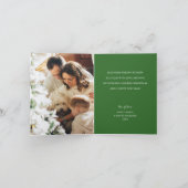 Vrolijke Kerstboom Groen Gevouwen Foto Vakantie Kaart (Binnen)