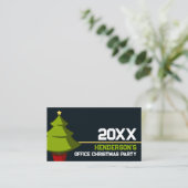 Vrolijke Kerstboom, het kaartje van het Kerstmisfe Informatiekaartje (Staand voorkant)