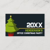 Vrolijke Kerstboom, het kaartje van het Kerstmisfe Informatiekaartje (Voorkant)