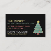 Vrolijke Kerstboom, het Ticket van het Kerstmisfee Informatiekaartje (Achterkant)