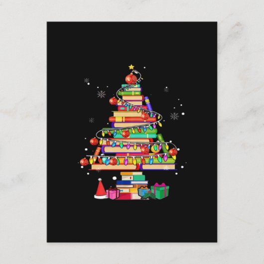Vrolijke kerstboom informatiekaartje (Voorkant)