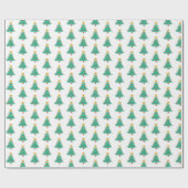 Vrolijke kerstboom inpakpapier (Vlak)
