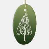 Vrolijke Kerstboom Keramisch Ornament (Rechts)