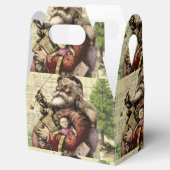 Vrolijke kerstboom klassieke illustratie bedankdoosjes (Geopend)