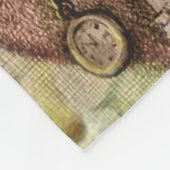 Vrolijke kerstboom klassieke illustratie fleece deken (Hoek)