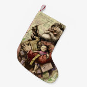 Vrolijke kerstboom klassieke illustratie kleine kerstsok (Voorkant (Hangend))