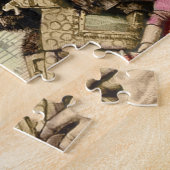 Vrolijke kerstboom klassieke illustratie legpuzzel (Zijkant)