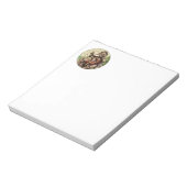 Vrolijke kerstboom klassieke illustratie notitieblok (Linkerzijde)