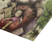 Vrolijke kerstboom klassieke illustratie snijplank (Hoek)