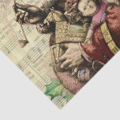 Vrolijke kerstboom klassieke illustratie tissuepapier (Detail)