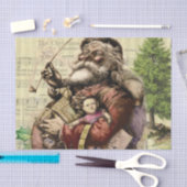 Vrolijke kerstboom klassieke illustratie tissuepapier (Craft)