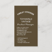 Vrolijke kerstboom klassieke illustratie visitekaartje (Achterkant)