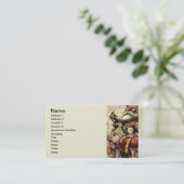 Vrolijke kerstboom klassieke illustratie visitekaartje (Staand voorkant)