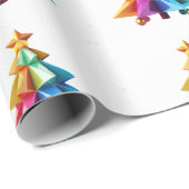 Vrolijke kerstboom, modern cadeaupapier (Rol Hoek)