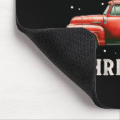 Vrolijke Kerstboom op Rode Vrachtwagen XM Muismat (Hoek)