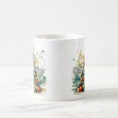 Vrolijke kerstboom PRETTIGE FEESTDAGEN | Koffiemok (Center)