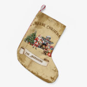  vrolijke kerstboom sinterklaas hondencadeaus kleine kerstsok (Voorkant (Hangend))