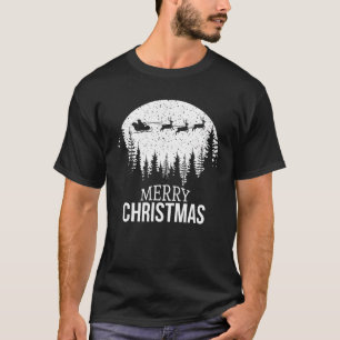 Vrolijke Kerstboom Sneeuw voor Mannen Vrouwen T Sh T-shirt