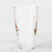 Vrolijke Kerstboom Sneeuwman en Cadeaus Glas (Links)