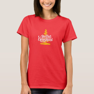 Vrolijke kerstboom t-shirt
