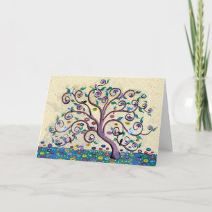 Vrolijke Kerstboom van het Leven Feestdagen Kaart