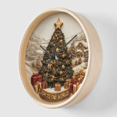 Vrolijke kerstboom viering! (Hoek)