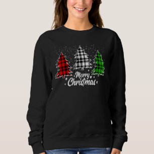 Vrolijke Kerstboom Xmas Buffel Plaid Rood Wit Trui