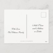 Vrolijke kerstboom zwart Paarse metallic look Feestdagenkaart (Achterkant)