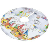 Vrolijke kerstboomrok Happy Birthday Kerstboom Rok (Gekanteld)