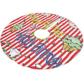 Vrolijke kerstboomrok Happy Birthday Kerstboom Rok (Gekanteld)