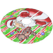 Vrolijke kerstboomrok Teddy Bear Kerstboom Rok (Gekanteld)