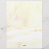 Vrolijke Kerstbrief Sparrow Snow Bird Briefhoofd (Achterkant)