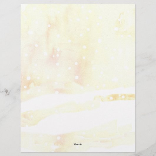 Vrolijke Kerstbrief Sparrow Snow Bird Briefhoofd (Achterkant)