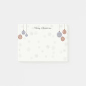 Vrolijke kerstbriefjes met ornamenten post-it® notes (Voorkant)