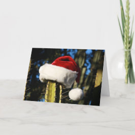 Vrolijke kerstcactus feestdagen kaart