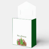 Vrolijke kerstcadeaus rond de boom bedankdoosjes (Geopend)