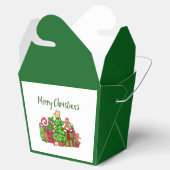 Vrolijke kerstcadeaus rond de boom bedankdoosjes (Geopend)