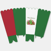 Vrolijke kerstcadeaus rond de boom bedankdoosjes (Ongevouwen)