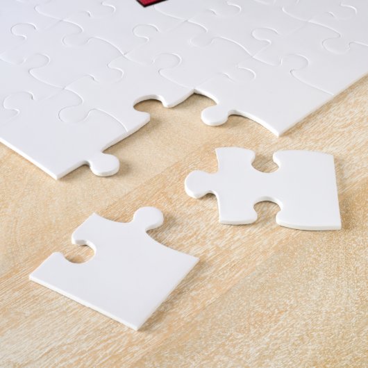 Vrolijke kerstcadeaus rond de boom legpuzzel (Zijkant)