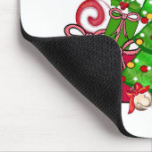 Vrolijke kerstcadeaus rond de boom muismat (Hoek)