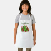 Vrolijke kerstcadeaus rond de boom schort (Insitu)