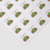 Vrolijke kerstcadeaus rond de boom tissuepapier (Detail)