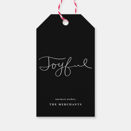 Vrolijke kerstcadeaus | Set van 10 Cadeaulabel (Voorkant)