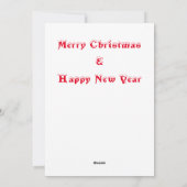 Vrolijke kerstdag - Snowman voor kinderen Feestdagenkaart (Achterkant)