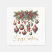 Vrolijke kerstdecoratie servet (Voorkant)