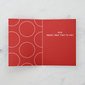 Vrolijke Kerstdeur Krans wenskaart Feestdagen Kaart (Binnen)