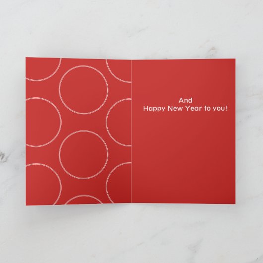 Vrolijke Kerstdeur Krans wenskaart Feestdagen Kaart (Binnen)