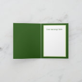 Vrolijke kerstdinosaurus voeg bericht toe feestdagen kaart (Binnen)