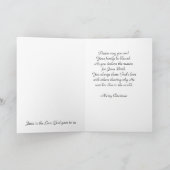 Vrolijke kerstdominee feestdagen kaart (Binnen)